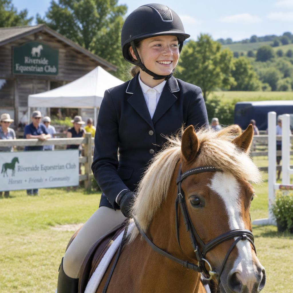 Youth rider at a Pines club event